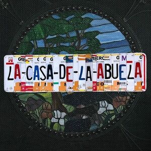 Vintage License Plate La Casa De La Abuela Grandma’s House Ready To Hang‎